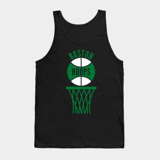 Retro Boston Purple and Gold Hoops Logo Tank Top